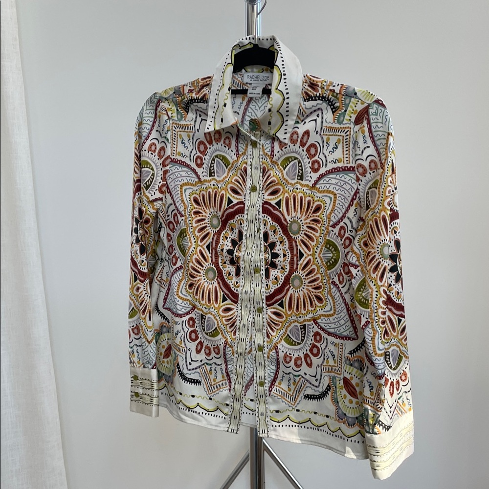 Rachel Zoe Multicolor Patterned Blouse